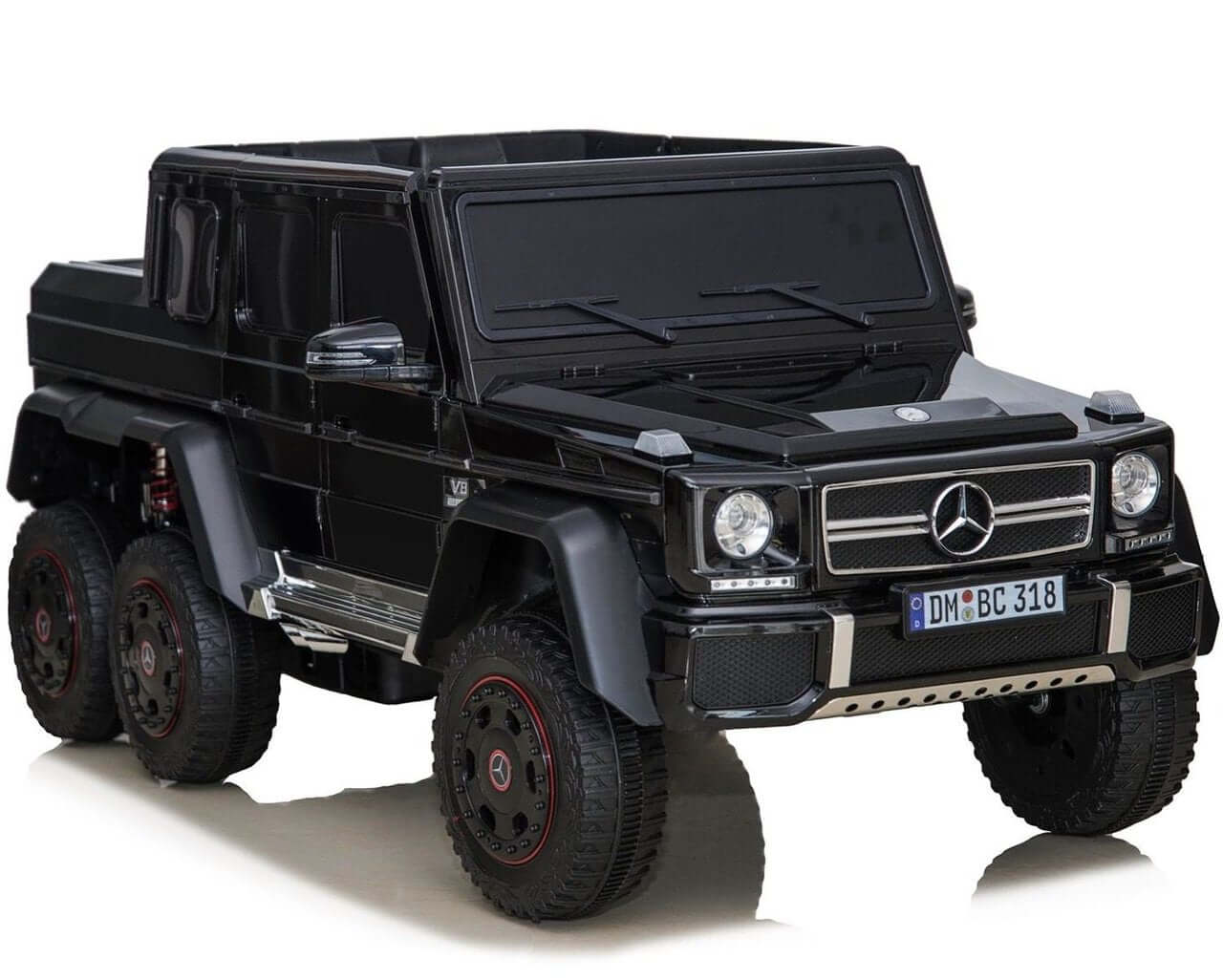 Elektrische Kinderauto - Mercedes Benz G63 AMG 6x6 - Zwart - Dailyride